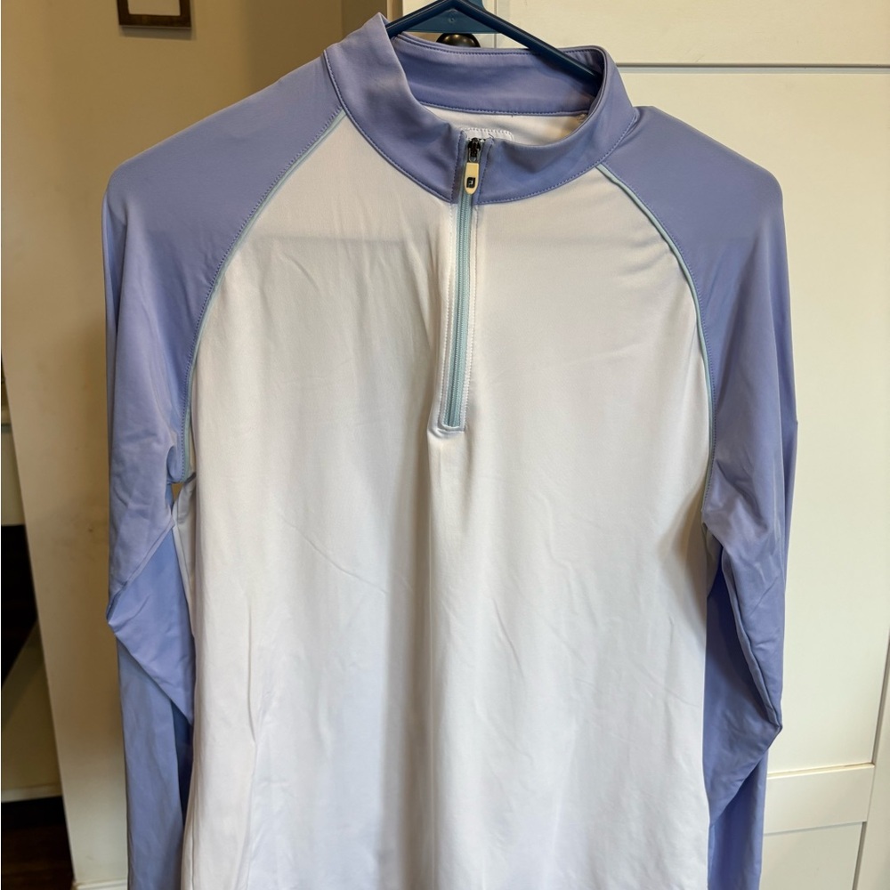 FootJoy Women's Lavender and White Long Sleeve Top